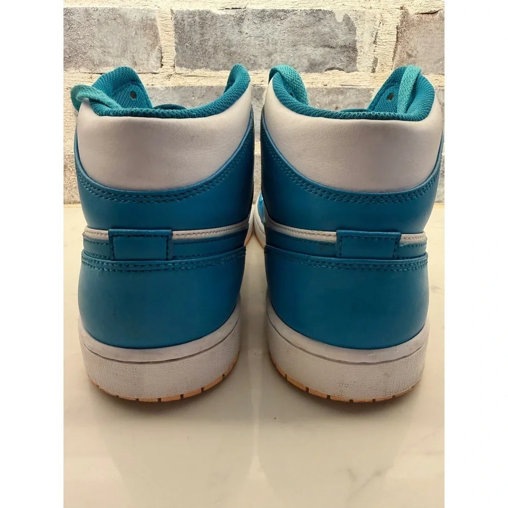 Nike Air Jordan 1 Mid Aquatone Celestial Gold White DQ8426-400 Mens Size 13
